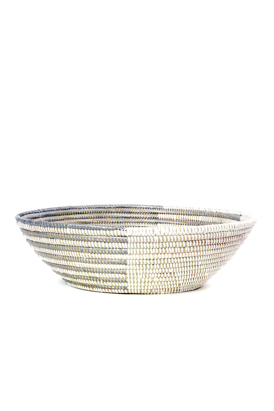 Silvery Delta Tabletop Baskets Large Delta Basket