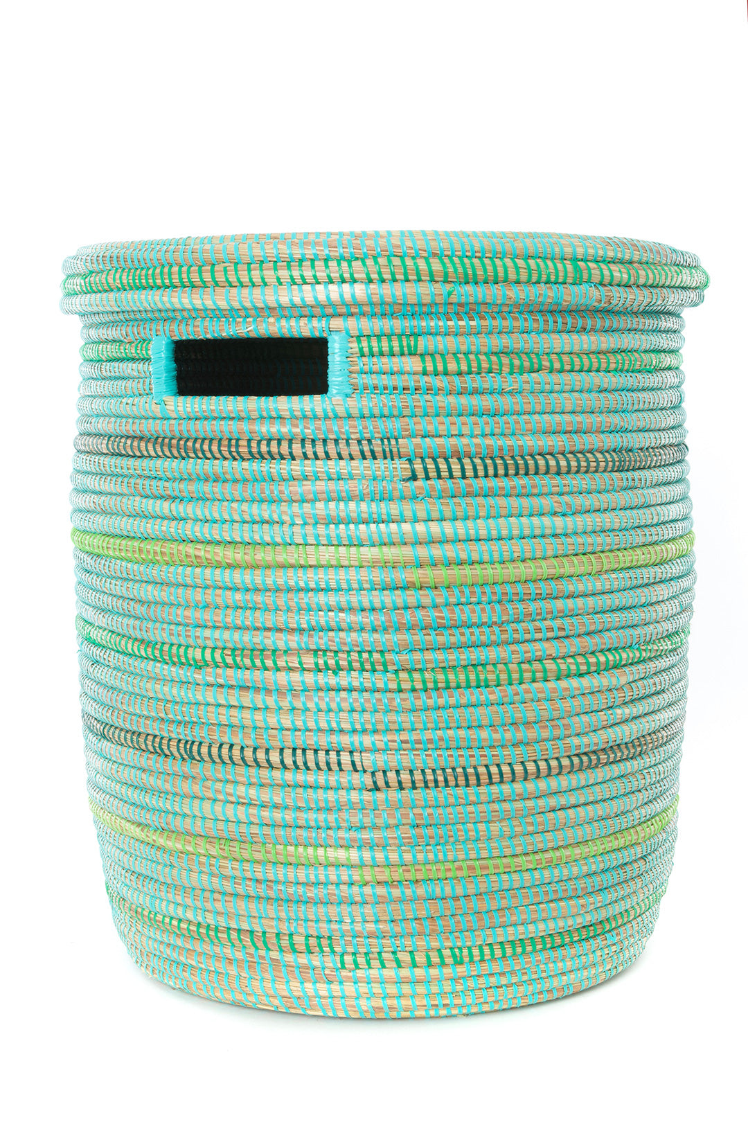 Seaside Stripes Flat Lid Hamper Basket Default Title