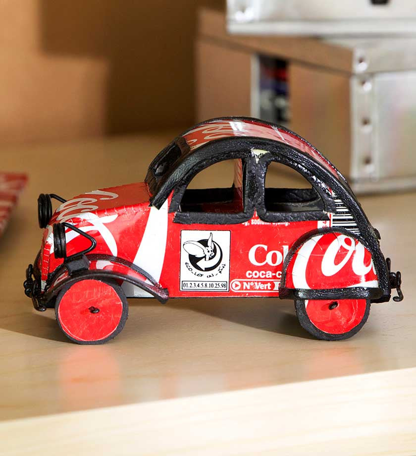 Upcycled Soda Can Car Sculptures from Senegal