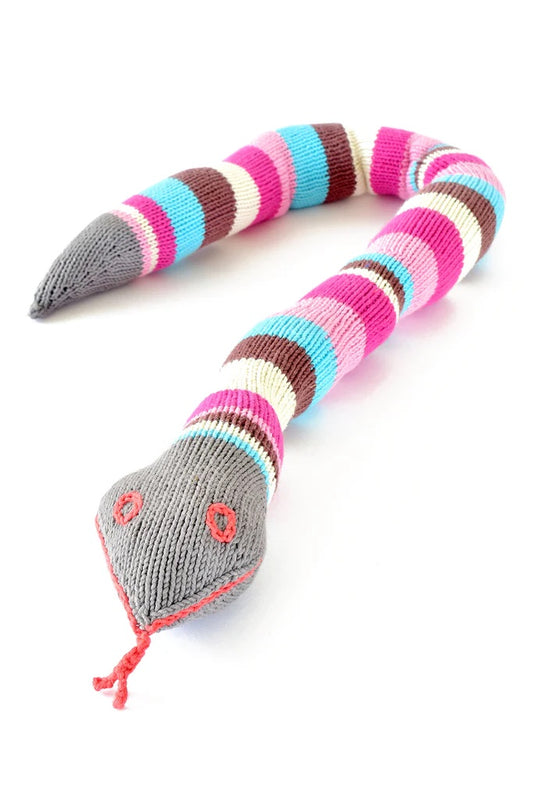 Organic Cotton Multicolor Snuggly Snake