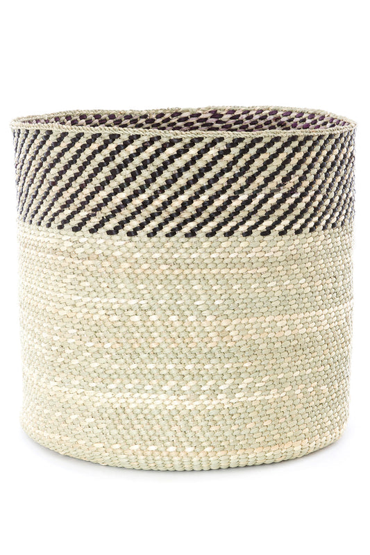 Black & Natural Kupanda Iringa Baskets Large Basket