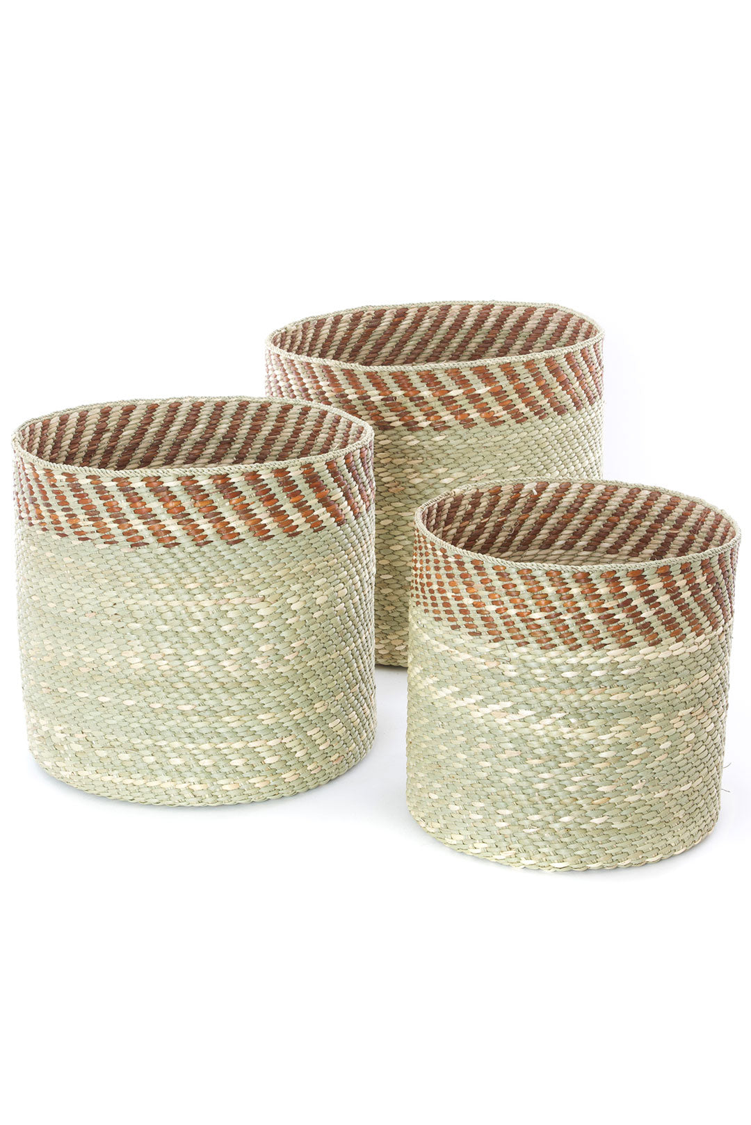 Brown & Natural Kupanda Iringa Baskets Small Basket