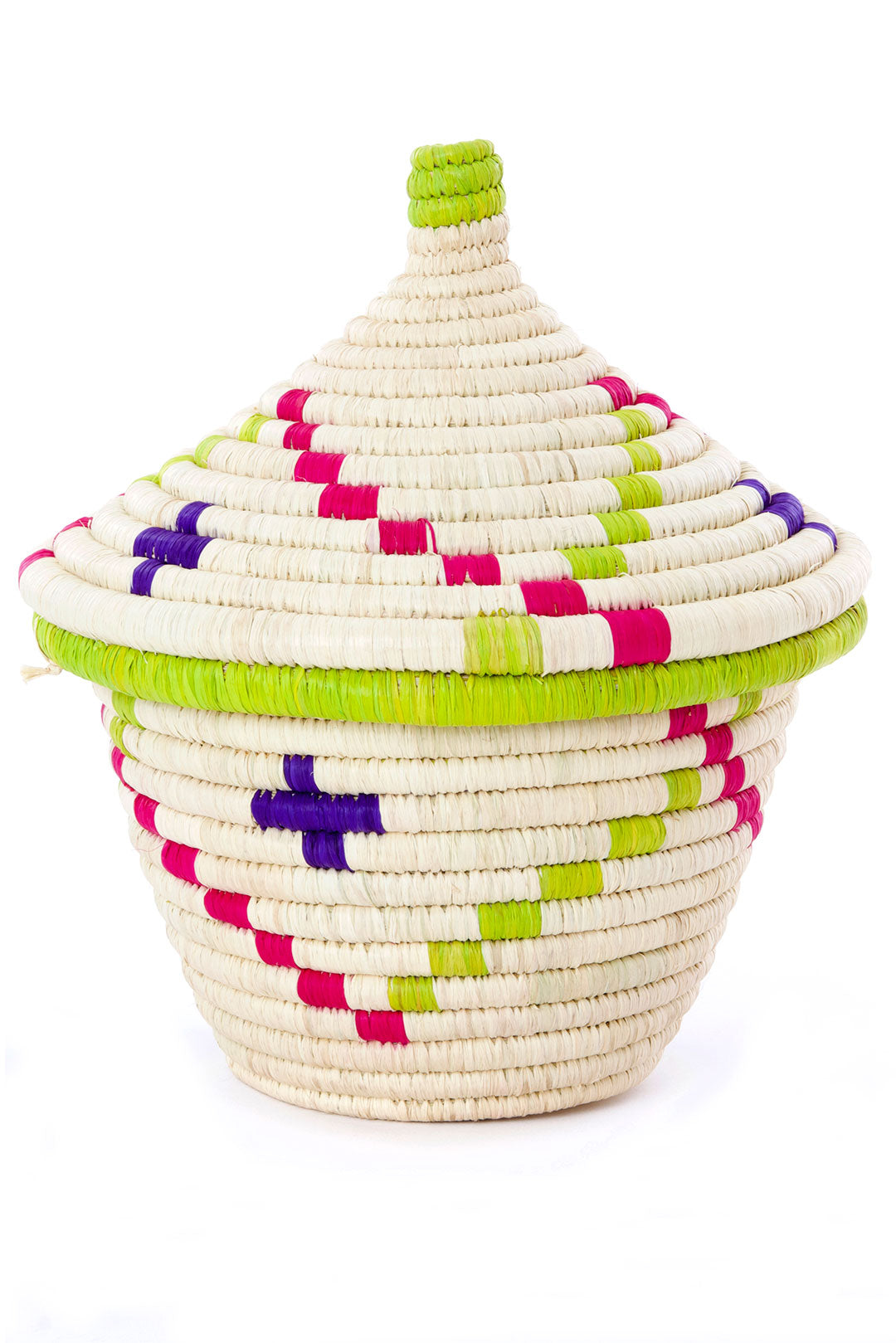 Accra Round Large Storage Baskets, Handwoven in Morocco, 3 sizes