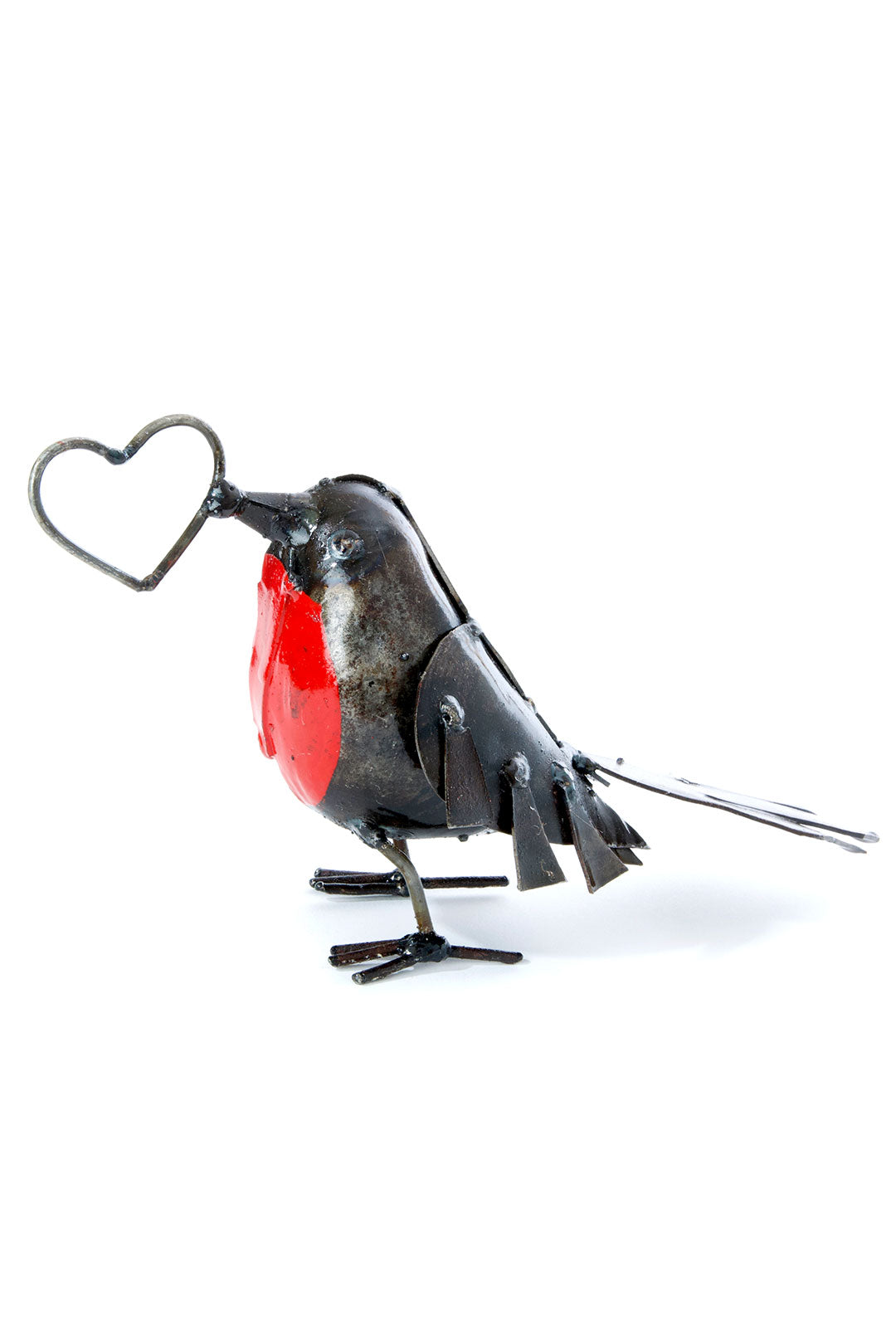 Open Hearted Recycled Metal Robin Default Title