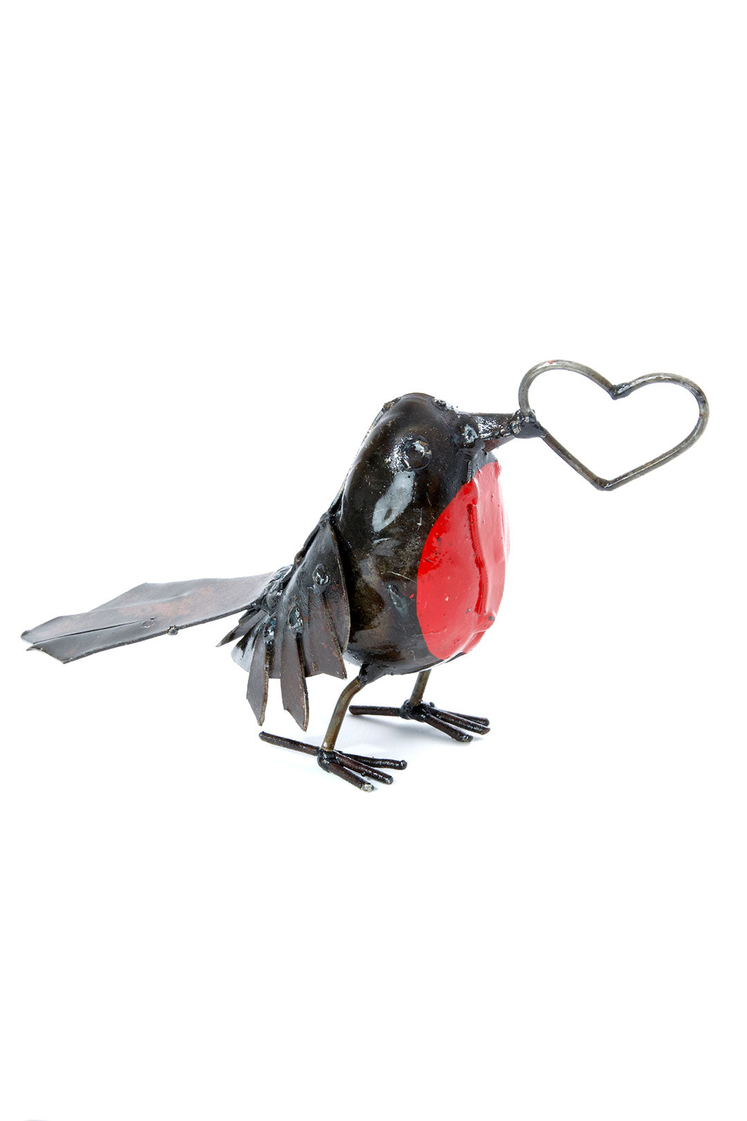 Open Hearted Recycled Metal Robin Default Title